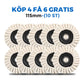 ✨ KÖP 1, FÅ 1 GRATIS ! 🔥 Polerskiva med Flik av Ullfilt – Enkel att Använda, Skonsam mot Ytor & Professionellt Resultat 🧼