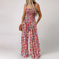 🔥🎁Nyhet 50 % RABATT🔥🌼Jumpsuits för kvinnor med casual tryck och ärmlösa overaller