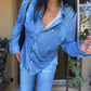👖50% RABATT! 🌙 Denim Dreams Pyjamas – Mjuk Denim-Look, Bekväm Passform & Perfekt för Loungewear 🛌