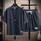 👕 50% RABATT NU! ✨ Vaffeltyg Kortärmad T-shirt 2-delat Set – Bekväm & Andningsbar – Perfekt för En Avslappnad Vardagslook – Passar Alla 🌿