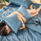 🛏️ 60% RABATT! ❄️ Waschbares & Kühlendes 4-teiliges Bettwäsche-Set – 2025 Supercool – Atmungsaktiv, Pflegeleicht & Perfekt für warme Nächte 🌸