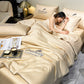 🛏️ 60% RABATT! ❄️ Waschbares & Kühlendes 4-teiliges Bettwäsche-Set – 2025 Supercool – Atmungsaktiv, Pflegeleicht & Perfekt für warme Nächte 🌸