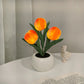LED tulpan nattlampa blomsterbordslampa🌷