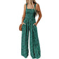 🔥🎁Nyhet 50 % RABATT🔥🌼Jumpsuits för kvinnor med casual tryck och ärmlösa overaller