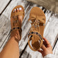 👡 50% RABATT! 👡 Runda, Platta, Andningsaktiva Sandaler för Kvinnor – Lätta, Bekväma & Perfekt För Sommardagar ☀️