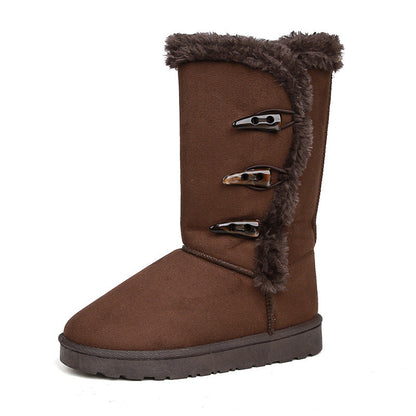 👢 Chic vinterpjäxa med mjukt foder – Mellanhöga, ultravarma och perfekta för säsongen! ❄️✨