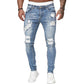 Snygga slitna skinny jeans för män