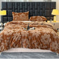 Dubbel­lagrad plyschfilt i jacquard