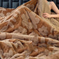 Dubbel­lagrad plyschfilt i jacquard