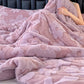 Dubbel­lagrad plyschfilt i jacquard