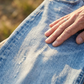 Retro-jeans för damer med raka ben och kort längd