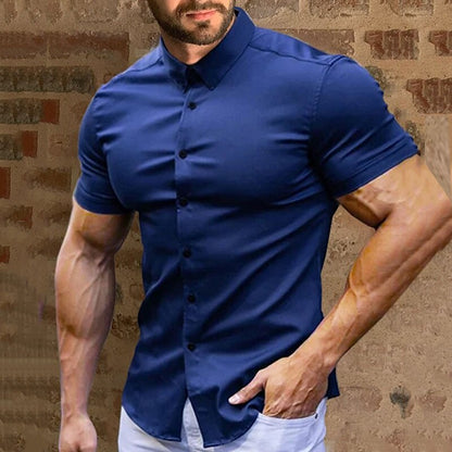 👔⚡ 50% RABATT! | Strykfria Herrskjortor – Ingen Strykning, Skrynkelfri & Bekväm Hela Dagen!