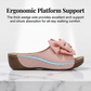 👡 50 % RABATT! 🎀 Tåöppna sandaler med kilklack och rosett för damer – eleganta, bekväma och perfekta för sommaren och festliga tillfällen 🌸