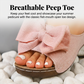 👡 50 % RABATT! 🎀 Tåöppna sandaler med kilklack och rosett för damer – eleganta, bekväma och perfekta för sommaren och festliga tillfällen 🌸