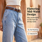 👖 50% RABATT NU!🌟 Dam High Waist Vida Jeansshorts – Benlängande & Vintage Tvätt – Casual Croppade Byxor 👒