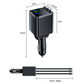 🔋 50% RABATT NU! 🚗 Snabbladdning 7-i-1 Utdragbar Snabbladdare för bil med spänningsdisplay – USB-C för Android & Lightning för Apple