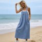 👗 50% RABATT 🌸 | Löst Sittande Overallklänning – Fickor & Andningsbar
