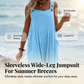 👗 50% RABATT! 🌸 Ärmlös Jumpsuit med Vida Ben För Sommarbrisen – Lätt Tyg, Ledig Passform & Perfekt För En Stilig & Avslappnad Look ☀️
