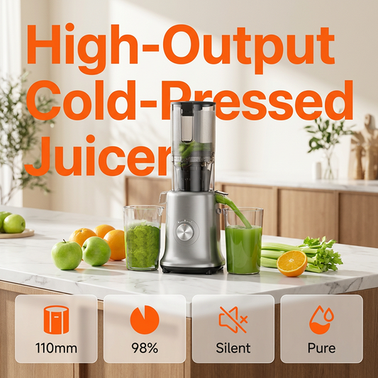 🔥 2026 Ny uppgradering & Het försäljning 🔥 110mm bred tratt – Högutbytesjuicer