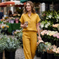 🌹 50% RABATT! 🌹Dam Casual Enfärgad Tvådelad Set