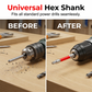 Universella 1/4" skaft pagoda hex-bits