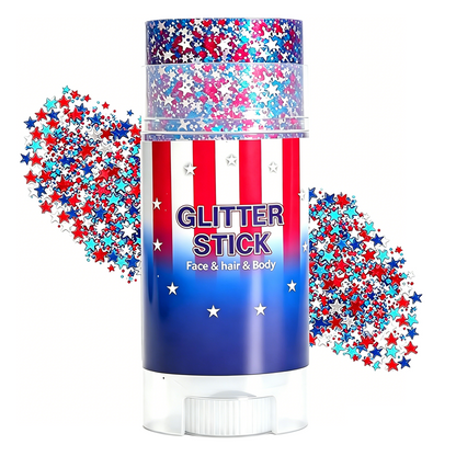 Flätanvändbar festivalglitterstick