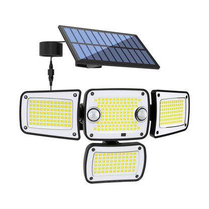 🏆SISTA DAGEN REA 50% RABATT🔥 Utomhuslampor med solceller - 3000LM 188 LED rörelsesensorlampor för utomhusbruk