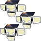 🏆SISTA DAGEN REA 50% RABATT🔥 Utomhuslampor med solceller - 3000LM 188 LED rörelsesensorlampor för utomhusbruk