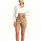 Dam högmidjade shorts – magkontroll, 4-vägsstretch & praktiska fickor 👖✨
