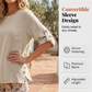 👚 50% RABATT NU! 🌿Damset med topp och byxor i bomull och linne, halvärmad – Andningsbart och lätt – Perfekt för sommaren, kontoret eller vardagliga dagar – avslappnad passform med naturlig textur 🌸✨