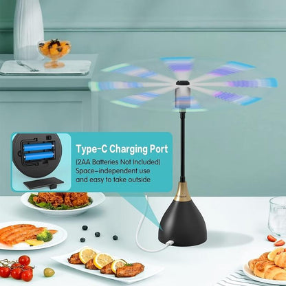 🌀 50% RABATT NU! Smart Flugbortstötande Fläkt – USB/Batteri, Tyst & Bärbar – Fluglös zon var som helst 🏡✅