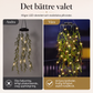 Solcellsdriven hängande ljusslinga med pilblad