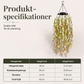 Solcellsdriven hängande ljusslinga med pilblad
