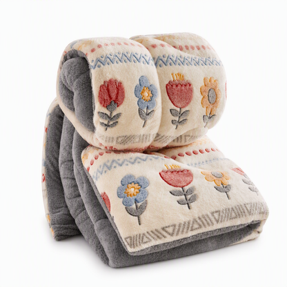 🛏️ 50 % RABATT NU! ❄️ Förtjockat dubbelsidigt vintertäcke i lammfleece & mjölksammet – varmt för höst och vinter ✨