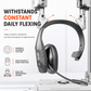 🎧 Trådlöst callcenterheadset – Bluetooth, ENC-brusreducering, auto-parkoppling 🔇