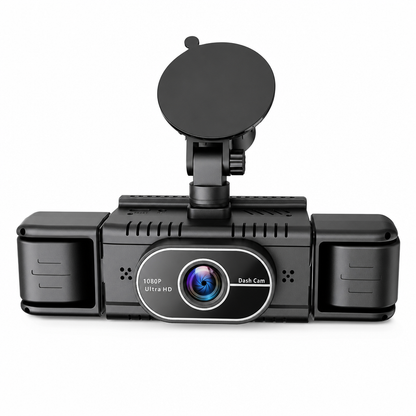 🚗📹 F100 4-linsig bil-dashcam 1080P HD – infraröd mörkerseende och GPS-synkroniserad inspelning