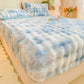 ☁️50% rabatt!🛏️Mjukt kaninliknande plysch madrassöverdrag, skön sovkomfort 🧶